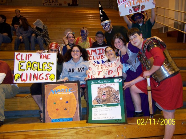 Most of SUNY Potsdam's Gaming Club, from early 2005. Ahh, those were the days...