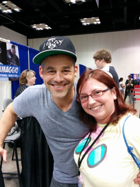 Nicholas Brendon, who really likes to give hugs! I may have flailed after this one and said "OMG I HUGGED XANDER", haha.