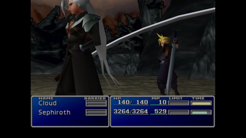 Awkward shot of everyone's favorite super-villain, Sephiroth!