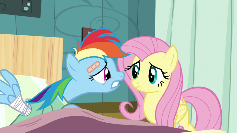 "You don't get it, Fluttershy, I have projects to finish! Blankets to make! Hats to craft! I can't not crochet!"