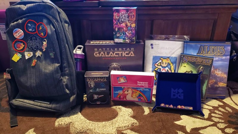 Photo of my Gen Con 2019 Haul.